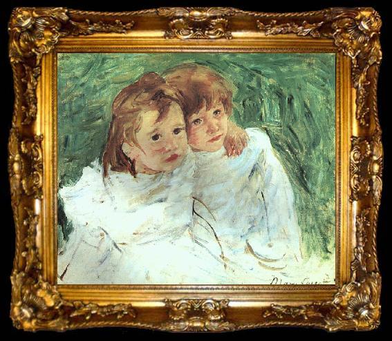framed  Mary Cassatt The Sisters, ta009-2
